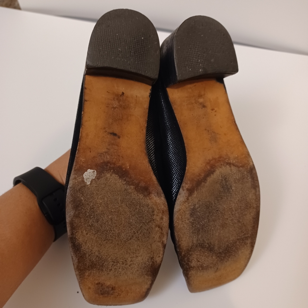 Stuart Weitzman Balck Leather Mules Size 6.5 - image 8